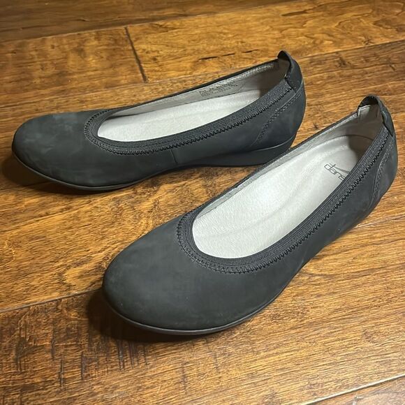 DANSKO Kristen Milled Nubuck Loafer, Black, size 8 - Picture 3 of 9